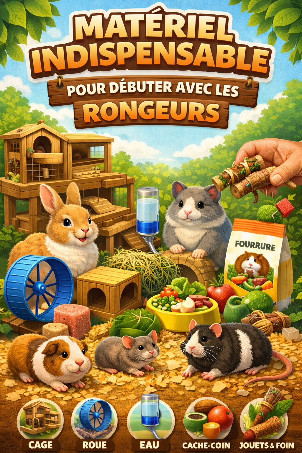 Lire la suite à propos de l’article Le Matériel Indispensable pour Débuter avec les Rongeurs