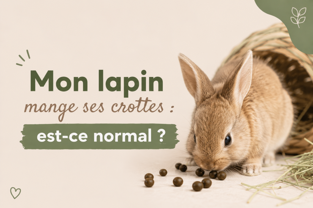 Mon lapin mange ses crottes