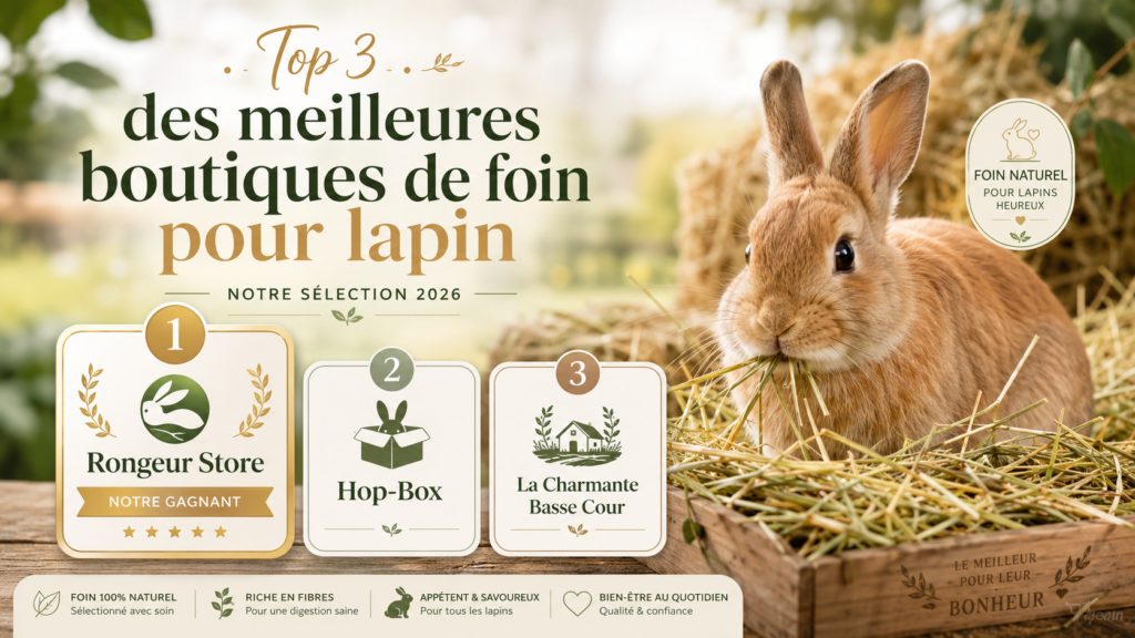 meilleur foin pour lapin et meilleures boutiques pour rongeur