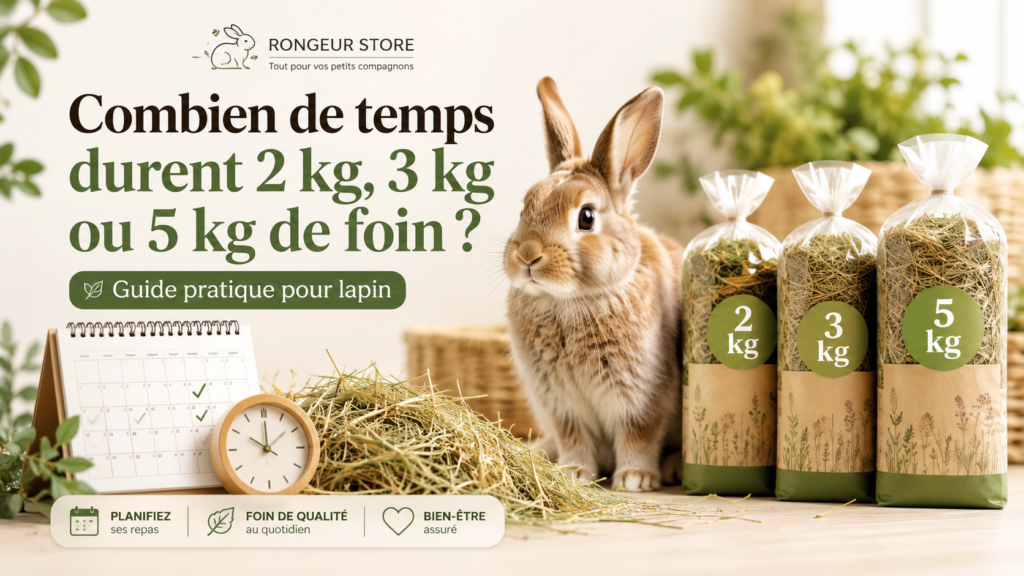 combien de temps dure 5 kg de foin pour lapin